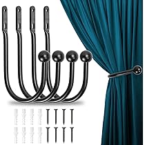 2 Pièces Embrasse Rideau Crochets, Attache Rideaux Retenue En