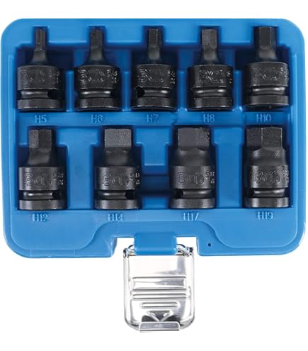 Douille à Embout RIBE M6 BGS 5483-M6 - 1/2", Longueur 75mm, Pour Cliquet Et Clé à Choc