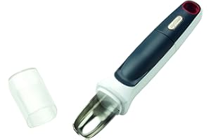 Zyliss E910033 Cuillère à Pamplemousse 2 en 1, Evider et Découper en Quartier, Acier inoxydable, Gris et Blanc 18 x 3 x 3 cm