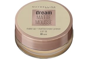 MAYBELLINE Maquillaje Sueño Mate, Mousse Nueva York, Color 30 Sand, 1 Unidad (Paquete de 1)