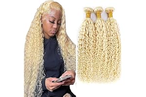 AiPliantfis Bundles Human Hair Bundles Curly Wave Bundles 3 Bundles No Tangle Hair Bundle Extension Capelli Veri Tessitura Matassa 100% Brazilian Remy Human Hair Extensions for Women 8 10 12 Inch