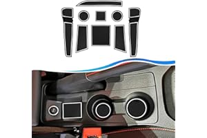 ‎SXCY SXCY für Seat Ibiza Arona Gummimatten Mittelkonsole Gummi Matten Antirutschmatten für Auto Armlehne Getränkehalter Matte Aufbewahrungsbox Rutschmatten Innenraum Zubehör (Weiß)