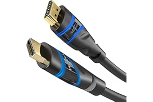 KabelDirekt – przewód HDMI Ultra HD HighSpeed o długości 0,5m – obsługuje rozdzielczość 4K UHD przy 120 Hz, Dolby Vision, HDR10 i sprawdza się w zastosowaniach z konsolami PS4 oraz Xbox