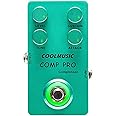 Coolmusic C-CS01 Compressor Pedal, Comp Guitar Pedal Compression Effect Electric Guitar and Bass True Bypass