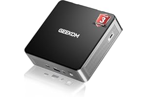GEEKOM Air12 Ultra-Compact Mini PC Windows 11 Pro, with Intel 12th Gen N150 Desktop Computer (Beat N100, 3.6GHz) 16GB DDR5 RAM+512GB NVMe SSD, 4K Triple Display/WiFi 6/BT 5.2 for Office & Gaming