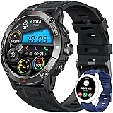 Orologio Smartwatch Uomo Fitness Chiamate: Orologi Smart Watch 1,54 Rotondo Touch Schermo Contapassi Cardiofrequenzimetro Pre