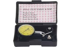 MARHYNCHUS Messuhr Genauigkeit 0,01-mm-Hebel Messuhr-Messuhr Tool Kit Gage mit grauem Gehäuse