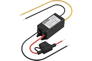 THLY 24V to 12V Converter, DC-DC Step Down Converter 5A 60W Power Voltage Converter with Fuse Waterproof, DC Transformer for Golf Cart LED Light Motor Truck Vehicle Boat etc. (Accept DC 15-40V Inputs)