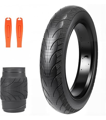 KENDA KRAZE 20" X 4.0" Fat Bike Tire - For Electric E-Bikes And Road Bikes - 1/4" Road Pattern