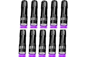 POCKETMAN UV Flashlight Black Light UV Lamp Portable Light Mini Flashlights Ultraviolet Torch Pet Urine Detector, sdt88