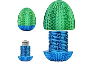 Vibbang Mystery Egg Puzzle Box Gift, 3D Maze Gifts Boxes with Hidden Compartment for Cash, Money Box for Cash Gift, Reusable Surprise Money Holder for Birthdays, Christmas, Halloween, Easter