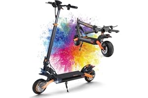 Kukirin Patinete Eléctrico Adultos Homologado DGT,Patin Electrico,Scooter Electrico Potente Plegable/Autonomía de 60 km/Ruedas de 10"/Carga máxima 120kg/IP54/Doble Frenos de Disco,G2PRO