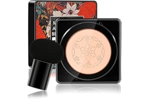 IDUCEN Pilzkopf-Luftkissen, CC-Creme, BB-Creme, feuchtigkeitsspendender Foundation Cover Concealer, Aufhellung BB-Creme Make-up Basis, langlebig Gleichmäßige Hautfarbe,einfach aufzutragen(Natürlich)