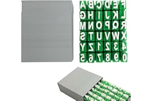 Maiuscola Timbro per Scrivere Su Ceramica Alfabet, FORMVERSITY Alphabet Stamps Set For Clay Pottery, Stencil Lettere Timbri per Argilla, Set di Timbri Dell'Alfabeto per Argilla e Ceramica