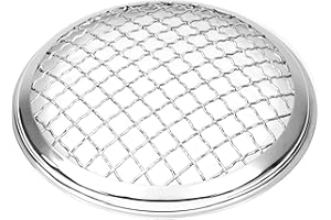 Alchemy Parts 5.75" INCH Guard Metal Headlight Cover for Scrambler Brat Motorbike Motorcycle Lights (Chrome Mesh Cover)