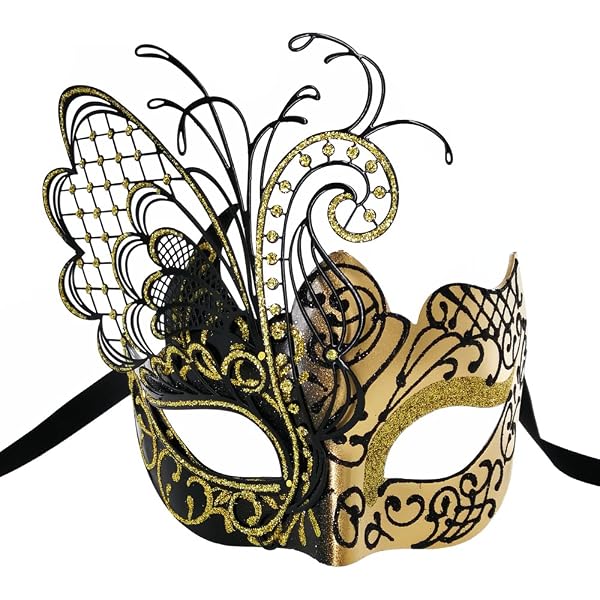 Lot De 2 Masques Vénitiens Pour Femme - Dentelle Noire Réglable - Pour Mascarade, Halloween, Carnaval, Soirée élégante