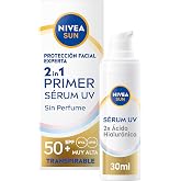 Nivea Sun Primer Daily UV Serum 2in1 Face Serum with SPF 50+ Sun Protection Face Sunscreen Protects and Softens Skin, Sunscre