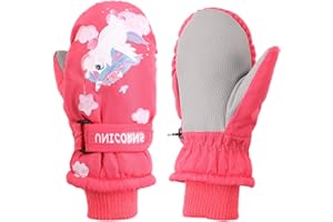 MniJiza Toddler Winter Gloves Kids Fleece Lined Snow Glove Baby Boys Girls Ski Mittens Outdoor