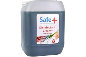 Safe4 5060086200720 Disinfectant Cleaner Concentrate, Apple