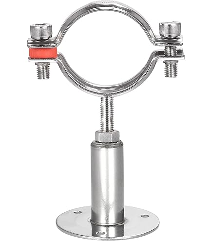 Sourcing Map 2 Pack Pipe Support, Stainless Steel Pipe Support Bracket