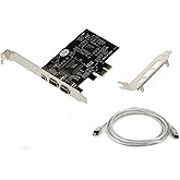 Scheda di commutazione PCI Express PCIe a FireWire 400 IEEE1394a - 2+1 porte 6 punti e 4 punti - Chipset Via VT6308 e ASM1083