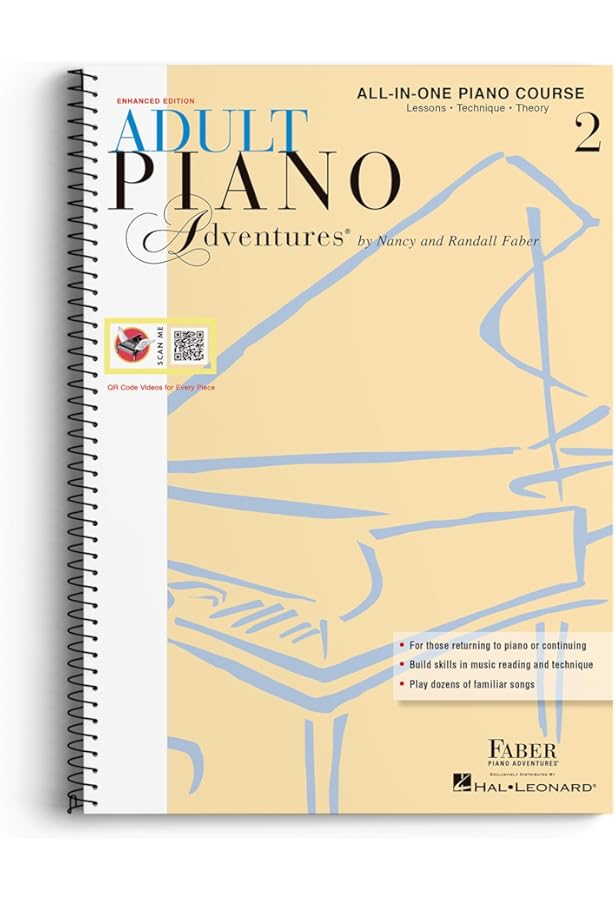 Easy Adult Piano Beginner's Course – Updated Edition A Step-by-Step Le – Kalena