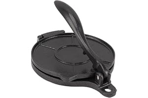 TONYSA Pressa per Tortilla, Macchina per Tortilla Domestica in Lega di Alluminio, Strumento Manuale per Pressare Tortilla per Preparare Tortini di Pizza (20 cm)