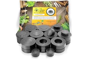The Garden Gecko Little & Large Invisible Pot feet for outdoor plant pots and flowers | A plant caddy with floor grip | 20 PACK dual size