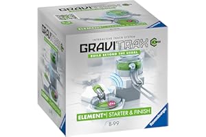 Ravensburger - Gravitrax POWER - Eléments Starter & Finish - 26810 - Jeu de construction STEM - Circuits de billes créatifs - Fonction électronique - Enfants de 8 ans et plus - Version française