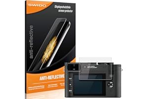 SWIDO Schutzfolie für Leica Q2 Monochrom [2 Stück] Anti-Reflex MATT Entspiegelnd, Hoher Härtegrad, Schutz vor Kratzer/Folie, Displayschutz, Displayschutzfolie, Panzerglas-Folie