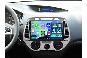4+ Android Autoradio med skärm för Hyundai i20 2008-2012 Trådlös Carplay, Autoradio med Navi 9 Tum Incell skärm Android Au