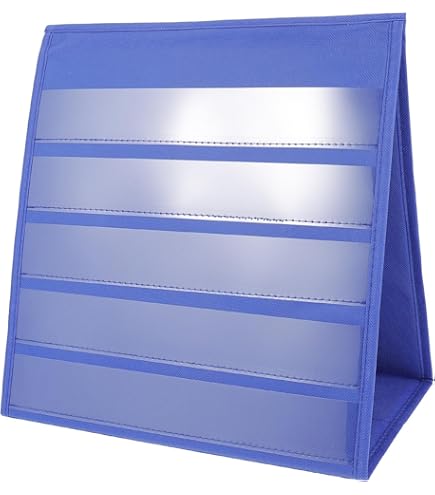 SHINEOFI Desktop Card Display Stand Tabletop Pocket Chart For Classroom