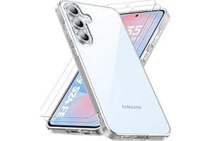 caslord Coque pour Samsung Galaxy S24 FE 5G, Anti-Jaune Étui de Protection Antichoc Anti-Rayures, Transparente TPU Silicone Bumper Case pour Galaxy S24 FE, Transparent