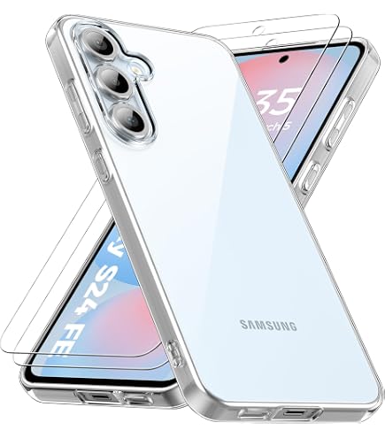 EAZY CASE Silikon Hülle Für Galaxy S24 FE – Stoßfest, Dünn, Schlank Mit Kameraschutz & Für Kabelloses Laden