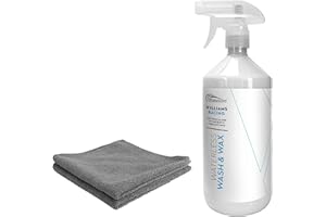 ROKIT WILLIAMS RACING Williams Racing Waterless Wash and Wax car cleaning starter kit 1 Litre + 2 microfibres