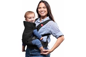 YOU+ME 4-in-1 Baby Carrier Newborn to Toddler - All-Position, Hip-Healthy, Adjustable Baby Carriers from Newborn with Breathable 3D Mesh Panels & 2-in-1 Snap-On Bib (8-32 lbs/3.6–14.5 kg)