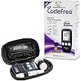 SD CodeFree Blutzuckermessgerät Set mit Teststreifen, Diabetes-Set mg/dL, Vorteilspack inkl. Blutzuckerteststreifen und Blutl