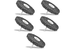 CTDMJ CSD Scheibe 100mm 5 Stück CBS Schleifscheibe CBS Reinigungsscheibe Grobreinigungsscheibe Schleifscheiben für Winkelschleifer Rostschweißnähten, Oxidation Reinigen & Entfernen(Schwarz)