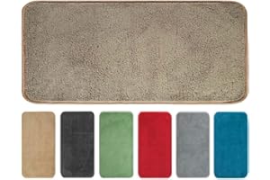 OLIVO TAPPETI OLIVO.shop TEKNOS Tappeto magico assorbi acqua, Zerbino asciugapassi per interno, Tappeto ingresso casa, varie misure e colori (TORTORA, 25x70 cm)