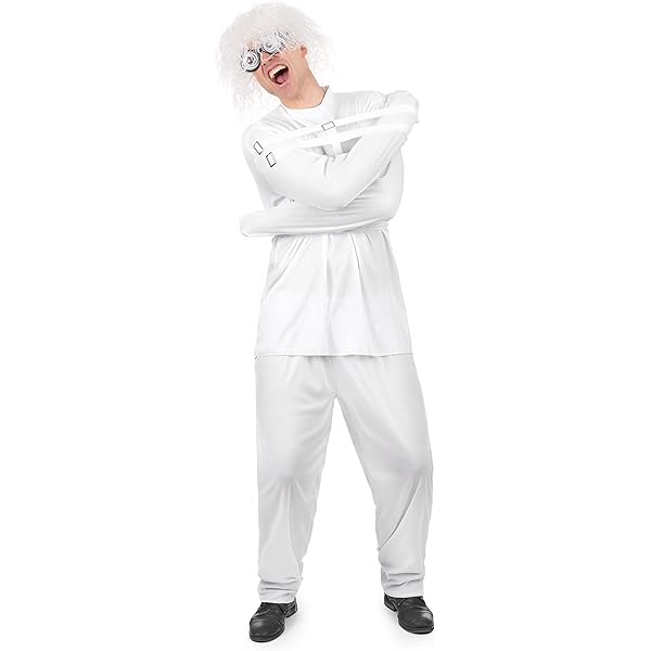 Costume Camicia Di Forza Per Halloween - Tema Psicopatico, Carnevale, Feste In Maschera - Foto 9