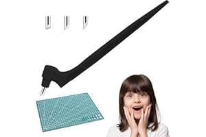 ZCRPRN Craft Kit, Craft Tools Bag Pen with 3 Slice for Stencils and Mat, Crafters Companion Scrapbooks Paper& DIY Crafts,360 Degree Rotating Stainless Steel Craft Kit