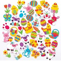 278 Adesivi Di Pasqua Per Bambini: Maxi Foglio Con Uova, Coniglietti E Carotine - Perfetti Per Bomboniere, Decorazioni Fai Da Te E Festa A Scuola