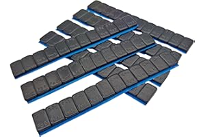 FELGENFACTORY 420 g, pesi di bilanciamento nero rivestito in plastica, barretta di peso 7 x 60 g