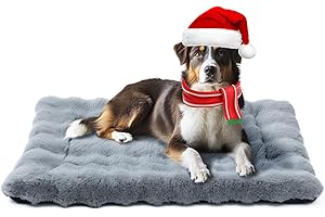 Mora Pets Hundematte Hundedecke waschbar und rutschfest Hundebett Flauschig Hundekissen für Kleine Mittelgroße Grosse Hunde Decke Weiches und Warmes, Grau 91 x 60.5 cm