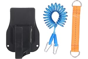 YUMILI Fondina Per Trapano, Supporto Per Cintura Portautensili Per Trapano, Multifunzionale con Corda di Sicurezza Per Avvitatore a Percussione