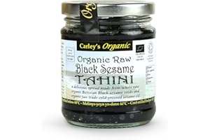 CARLEY'S Organic Raw Black Sesame Tahini - Vegan 250g (Pack of 1)