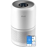 Levoit Core 300S Air Purifier with HEPA Filter, Smart Mode | 22dB Quiet Sleep Mode, Alexa, App, Eliminates 99.97% Allergy Pol