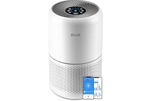 LEVOIT Purificador de Aire con Filtro HEPA Core 300S, Compatible Alexa y APP, Modo Inteligente, 22dB Modo de Sueño Silencioso, Elimina 99.97% de Alergia Polen Ácaros Humo Pelo de Mascota, Bajo Consumo