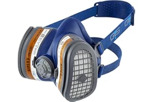 GVS SPR503 Maschera Elipse con Filtri Sostituibili A1P3 per Gas, Vapori Organici e Polveri, M/L