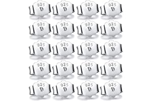 CEXUN 20 Pezzi Farfalline per Orecchini, d'Argento 925 Tappo per Orecchini, Ferma Orecchio Sicurezza Backs, Ipoallergenico, per Gioielli con Orecchino Pesanti(Argento)